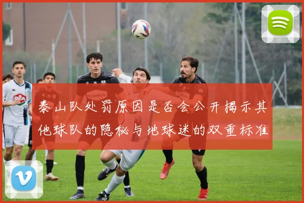 泰山队处罚原因是否会公开揭示其他球队的隐秘与地球迷的双重标准